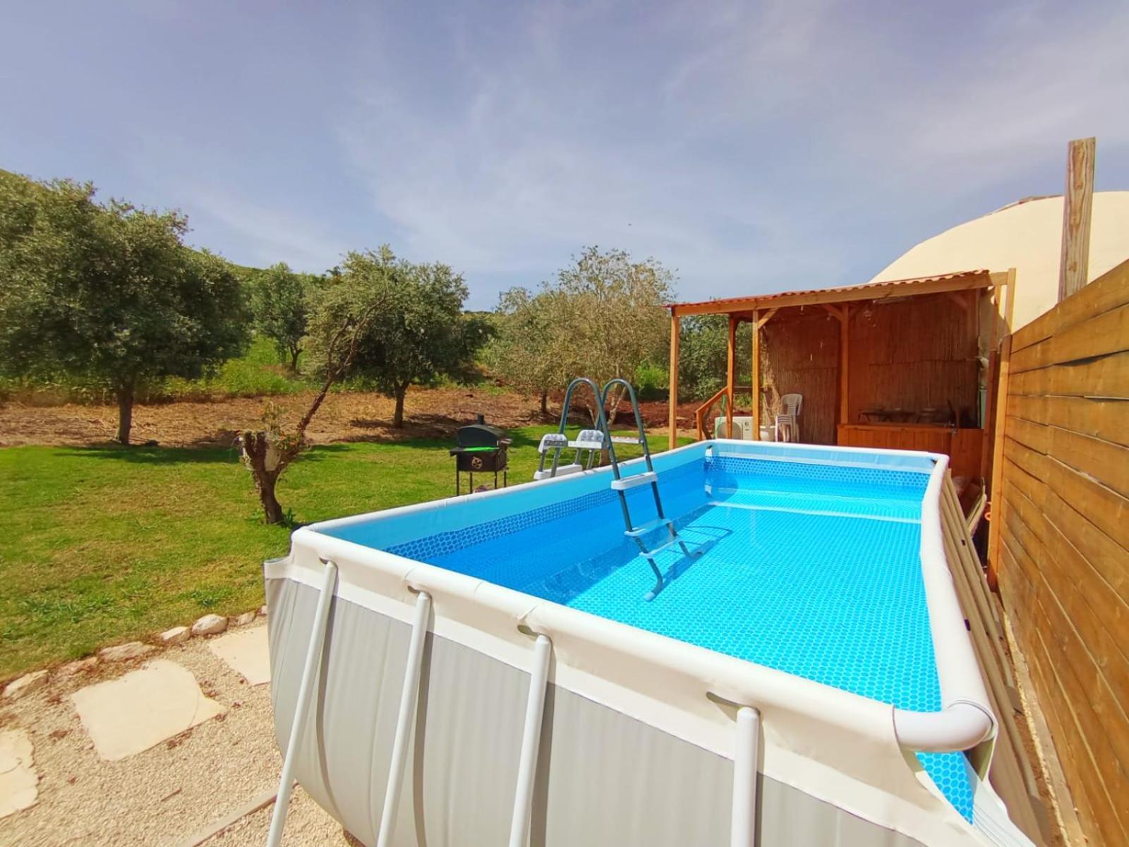 Olive Dome - כיפה גיאודזית ענקית ומודרנית בין עצי הזית Hotel Yavneʼel Buitenkant foto